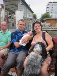 Sur le bateau, avec maman, papa et Vulcain