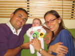Visite de Christelle et Alex. Ils m'ont offert une grenouille ducative que je dois garder jusqu' mes 18 ans.